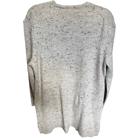 NWT Madewell Donegal Kent Cardigan Sweater Open Front Flecked Gray Size Medium - Picture 9 of 14